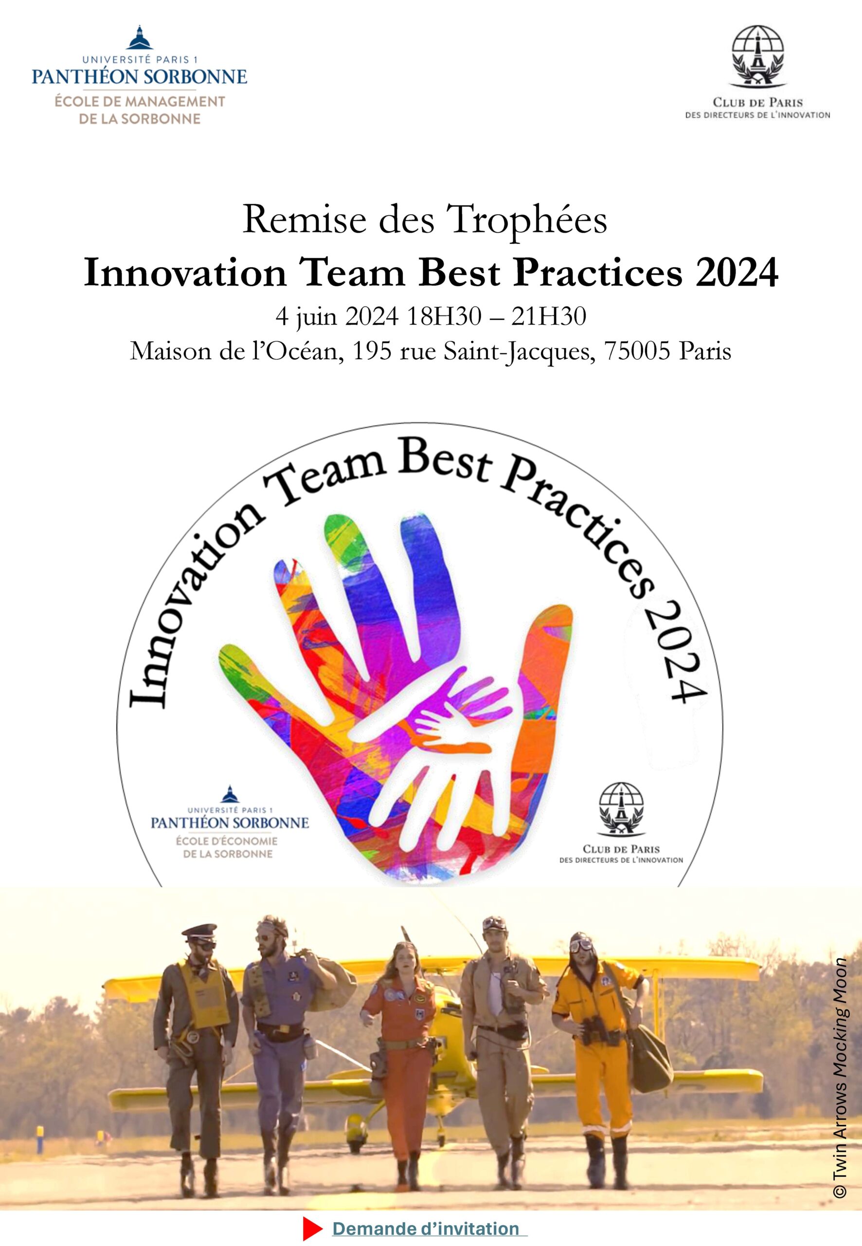 Téléchargez la présentation de la remise trophées Innovation Team Best Practices 2024 en soirée du 4 juin