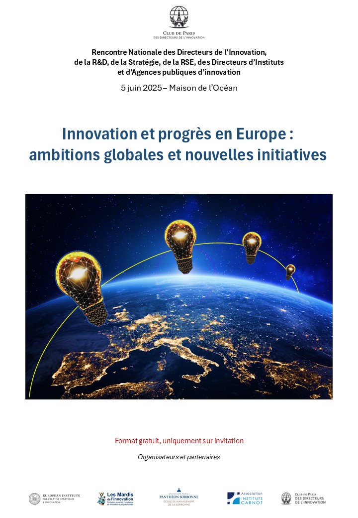 Téléchargez la présentation de la Rencontre Nationale des Directeurs de l’Innovation, édition 2025